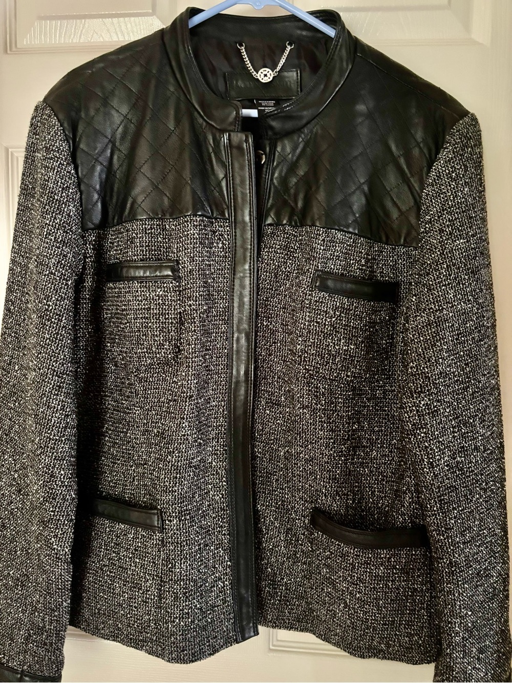 Leather and Tweed Jacket